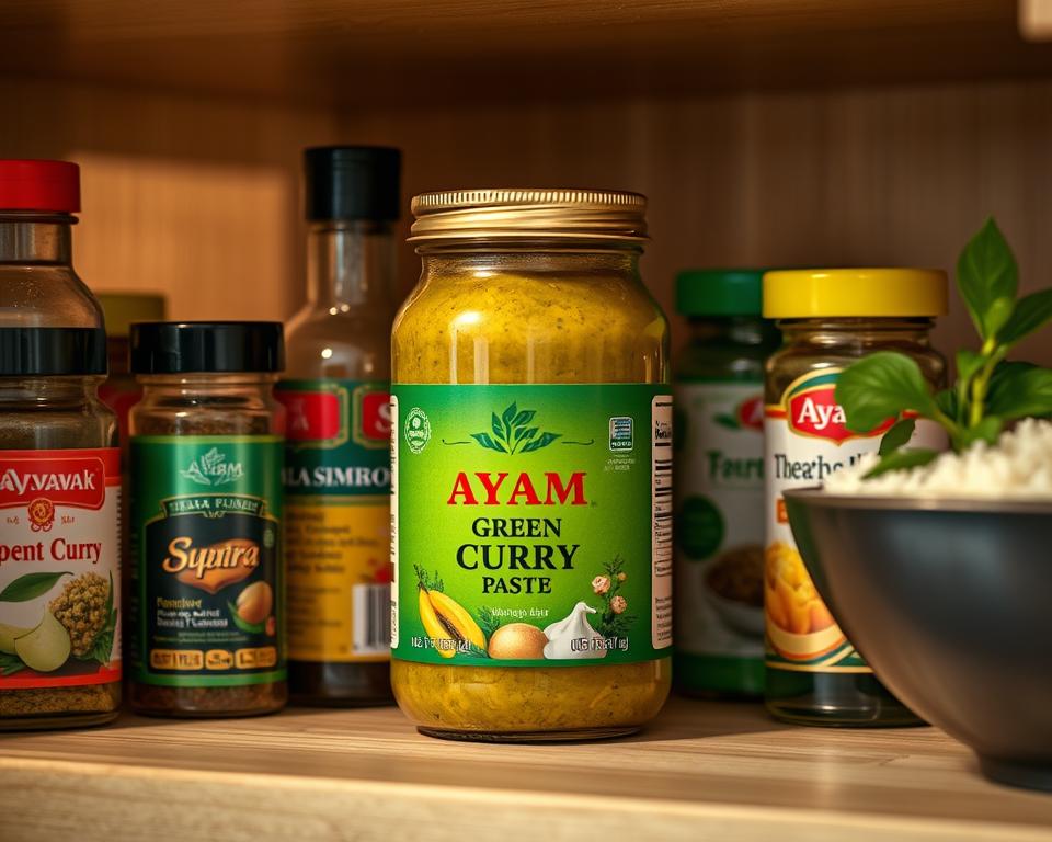 storing ayam thai green curry paste